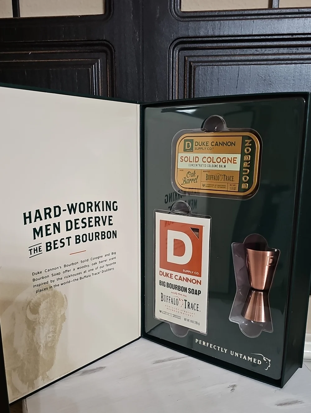 Duke Cannon The Bourbon Barrel Buffalo Trace Men's Gift Set, NIB